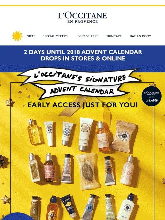 L'Occitane Online Preview Our NEW LimitedEdition Holiday Advent