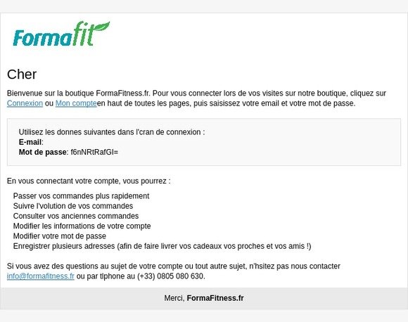 Bienvenue, --