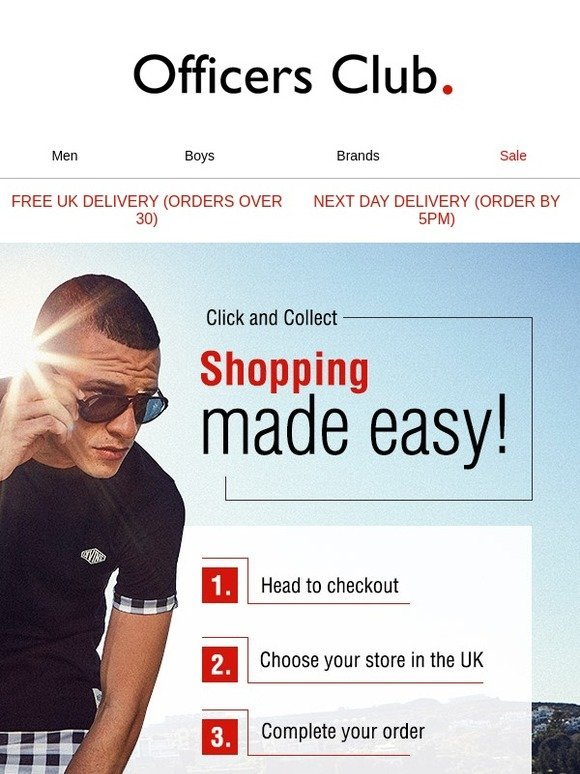 Never wait for the post again with FREE Click & Collect