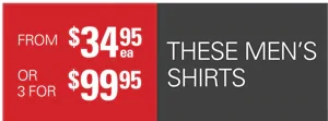 Men's Shirts Multi Buy Offer