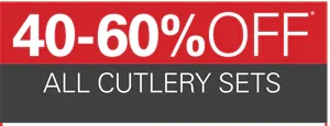 40-60% cutlery sets