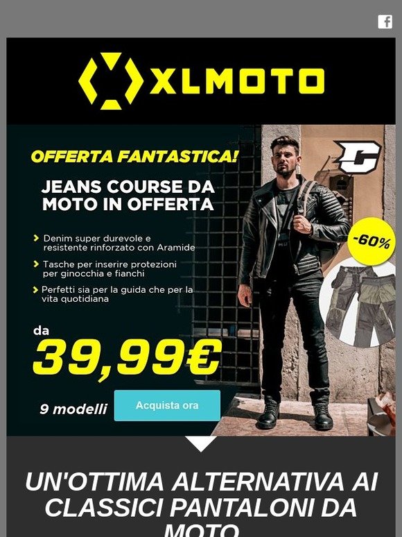XLMoto : Jeans Course da moto con denim rinforzato ora a soli 39,99€!  Risparmi il 60%! | Milled