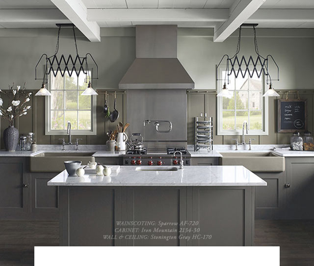 Benjamin Moore Paints Kitchen Makeover Cabinets Edition Milled