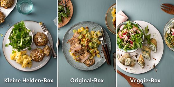 Köstliche Gerichte in jeder Kochbox