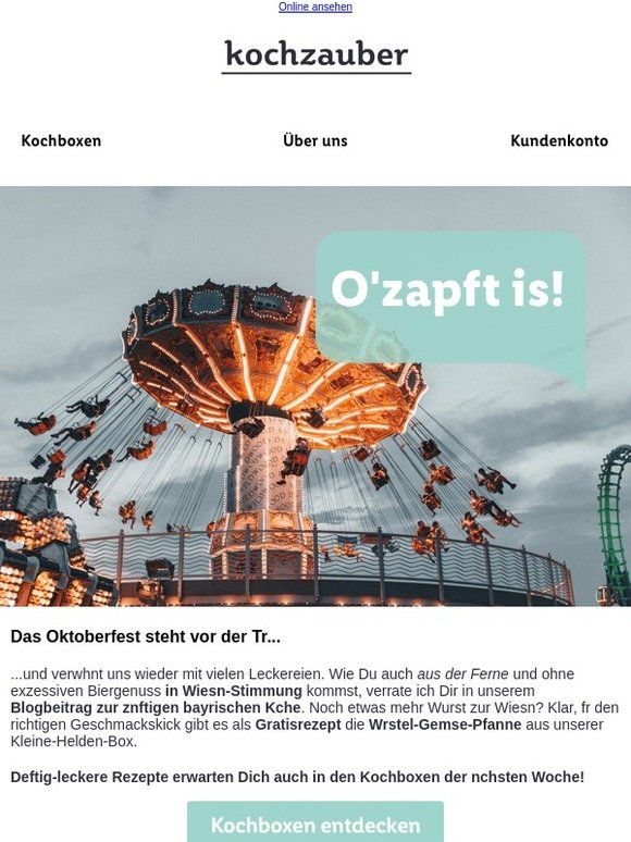 Oa Wurschd, oa Kas, oa Maß!