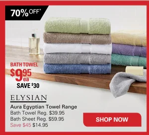 Elysian Aura Egyptian Bath Towel 600GSM