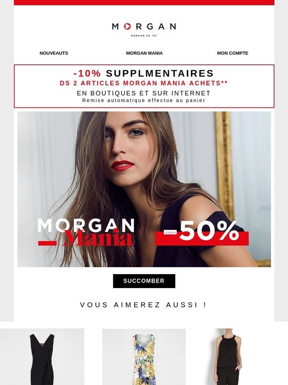 Morgan Mania jusqu'à -50% : derniers jours pour en profiter !