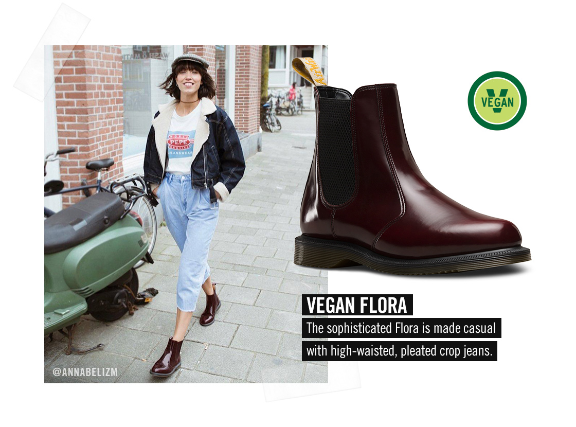 vegan flora chelsea boot