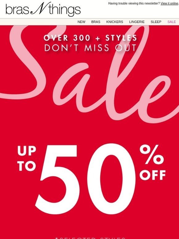 SALE Up to 50% Off | 300 + Styles You Don’t Want to Miss!