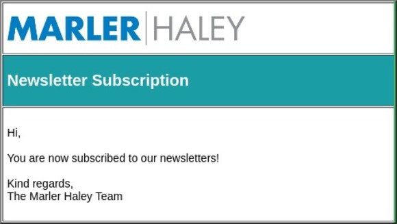 Newsletter subscription