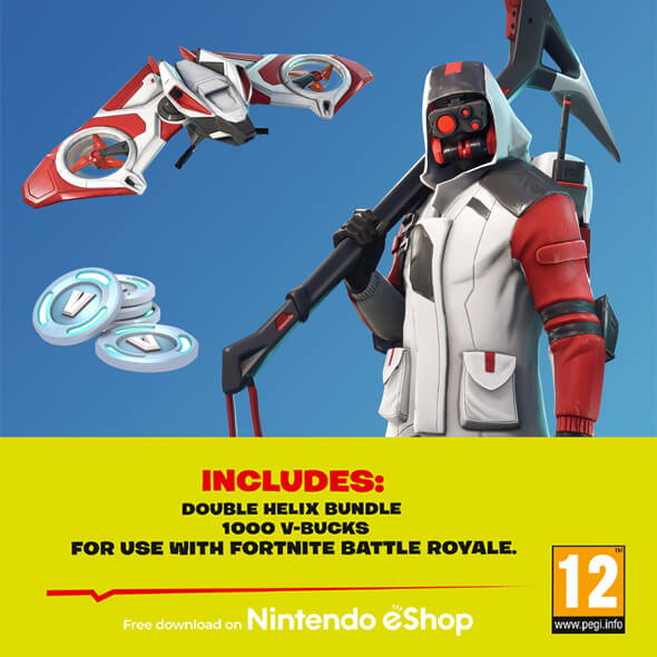 Fortnite Double Helix Switch bundle comes with V-bucks and a fun