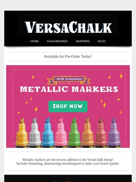 Metallic Markers Are Available for Pre-Order Today