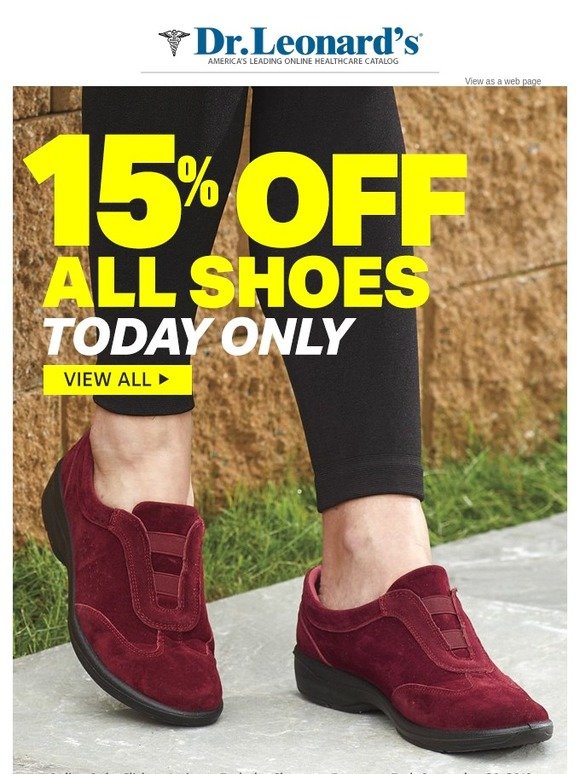 Dr. Leonard's 15 Off Shoe Department. Stock your closet with NEW