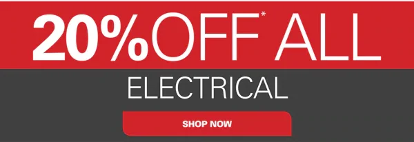 20% off all Electrical