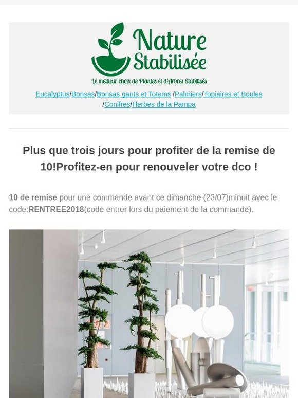 Dépêchez-vous ! Plus que trois jours pour profiter de la remise de 10€ !