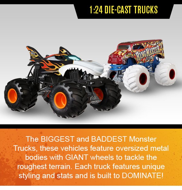 Mattel Shop: All new Monster Trucks from Hot Wheels® | Milled