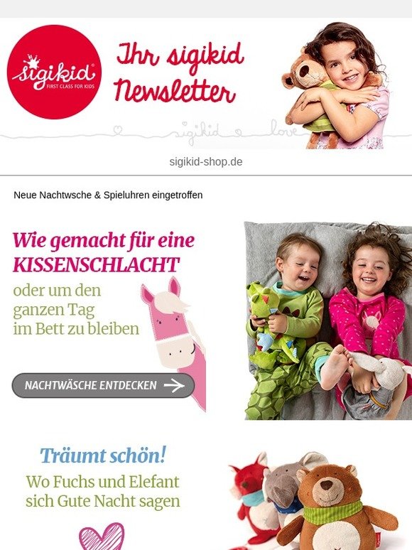 Bettzeit! In neuen Pyjamas! Los gehts!
