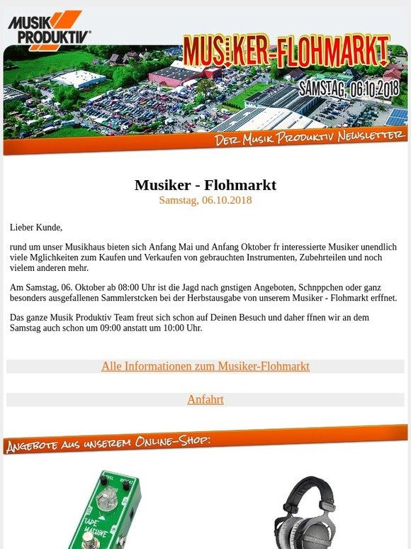 📆Es ist wieder soweit! Musiker Flohmarkt