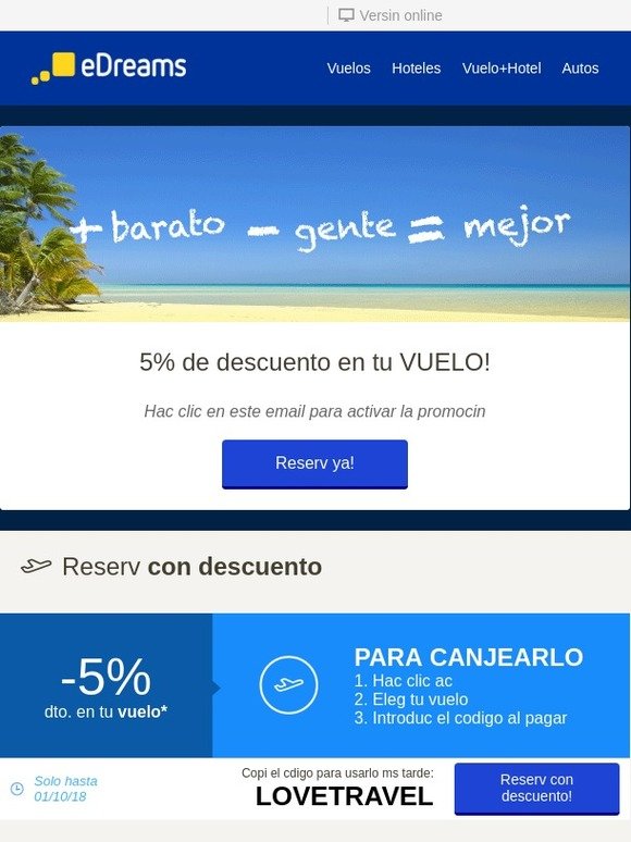 ¡Descuento inmediato!