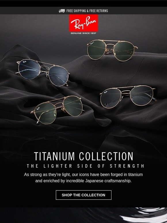 ray ban titanium collection