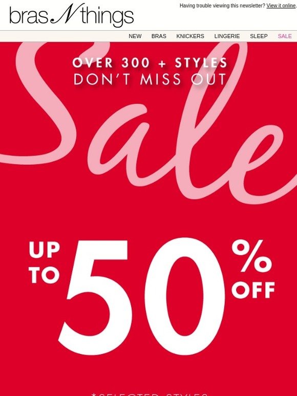 50% Off* Sale Continues, Stock Selling Fast! Hurry Don’t Miss Out!
