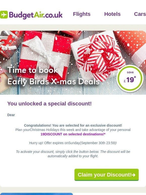🎉 You are selected for an exclusive discount!