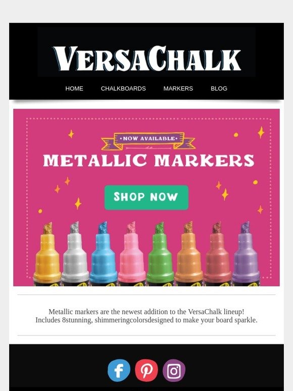 Metallic Markers Now in Stock😲 Order Today!