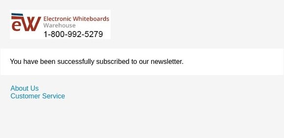 Newsletter subscription success
