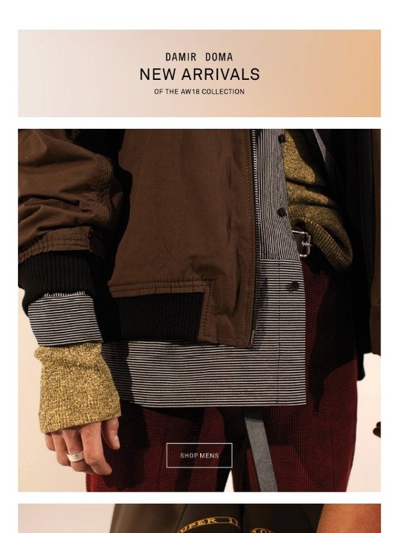 DAMIR DOMA AW18 - NEW ARRIVALS