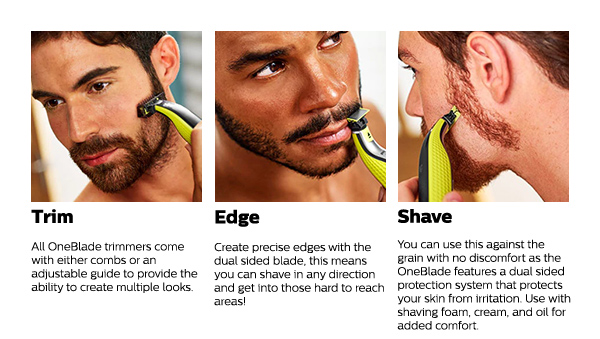 trims edges shaves