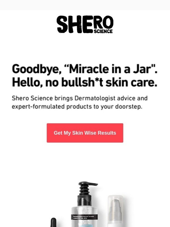  Your Skin Wise® results are waiting for you