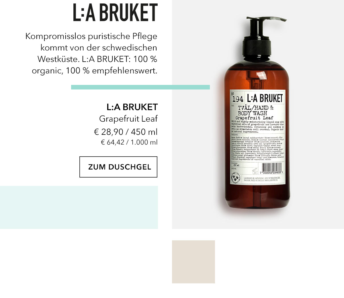 La Bruket Grapefruit Leaf