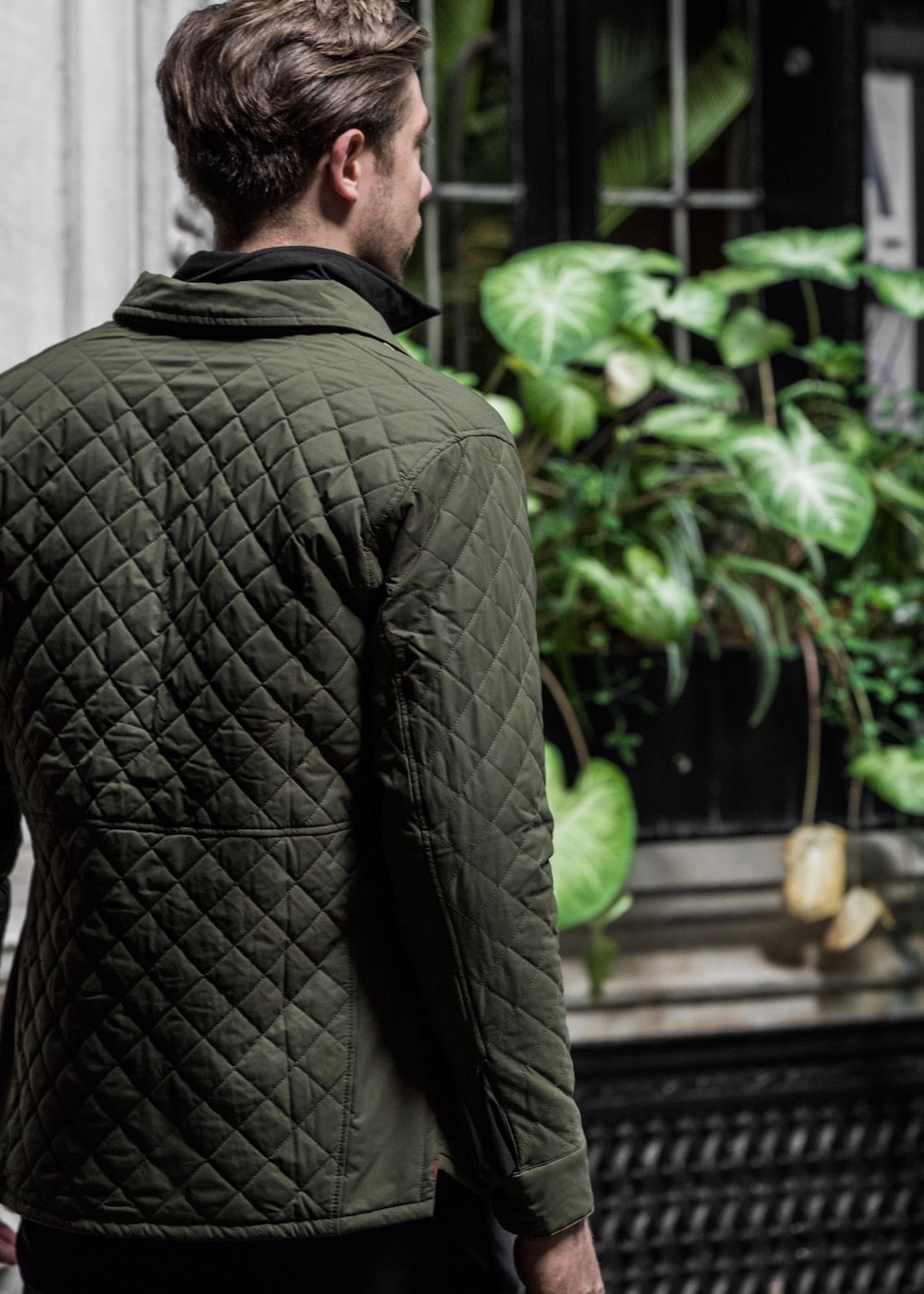 western rise airloft quilted jacket