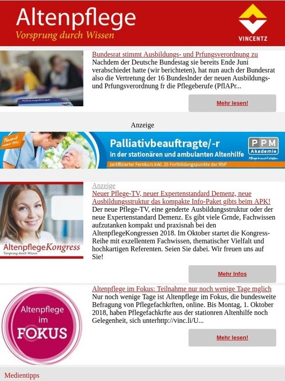 Thema der Woche: Bundesrat stimmt Ausbildungsverordnung zu