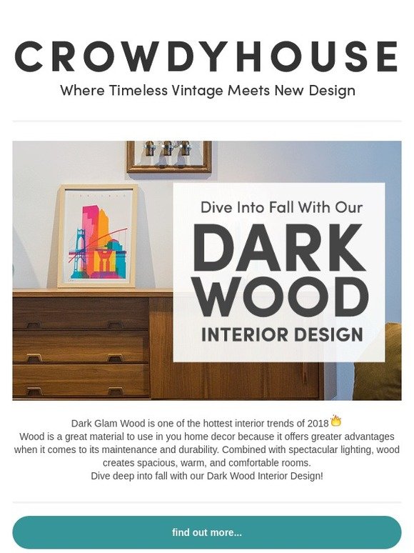 Dive into fall with our dark wood interior designs! 🍂