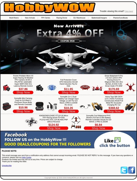 New Arrivals Extra 4% OFF