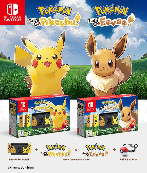 Console Nintendo Switch Pokémon Let's Go Pikachu ! Edition Pikachu