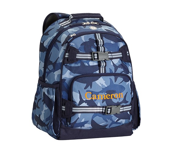 pottery barn shark backpack