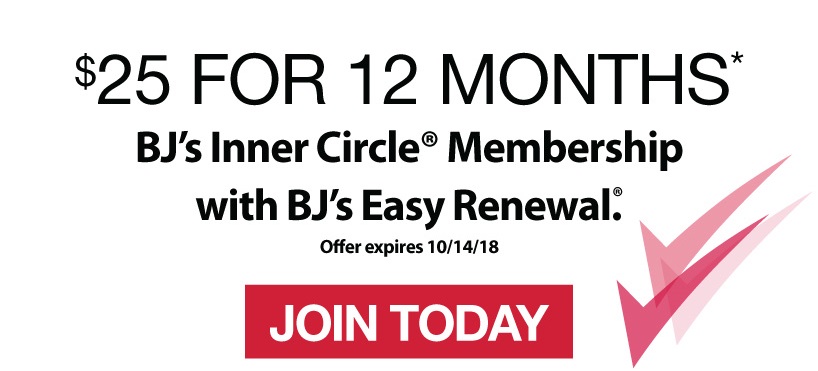 BJs Wholesale Club: $25 for 12 months of Membership