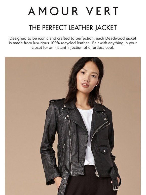 amour vert leather jacket