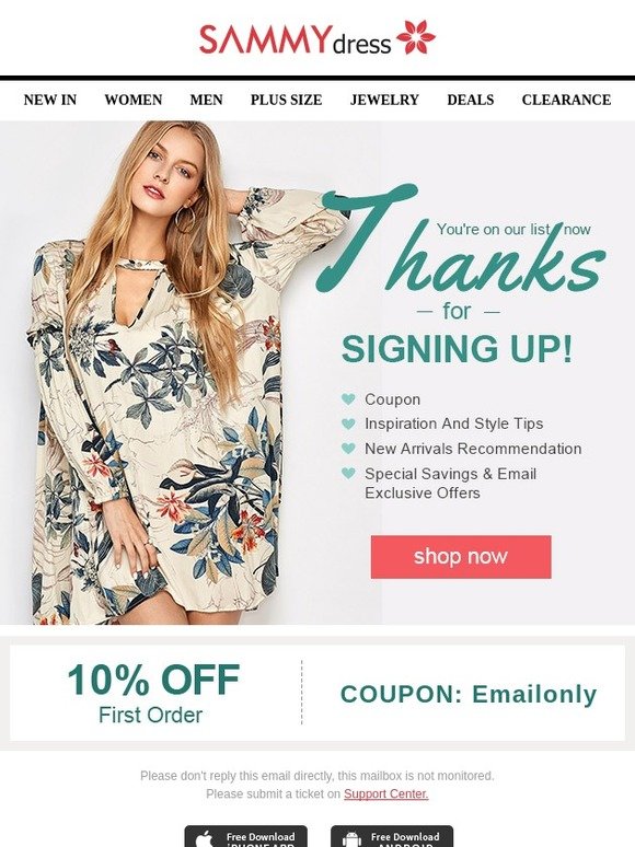 sammydress coupon codes