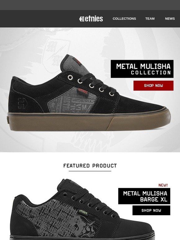 etnies metal mulisha barge xl