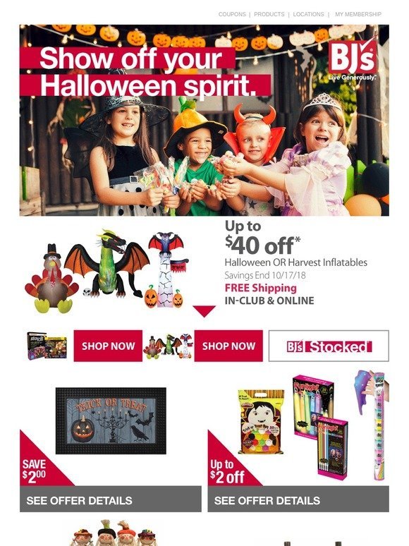 BJs Wholesale Club: Halloween decorations your little ghouls will love ...