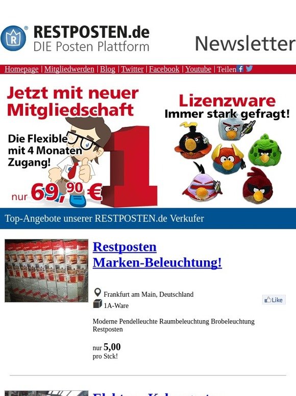 Restposten.de Handelsplattform: 🔥 Neue Top-Angebote Aus Dem Großhandel ...