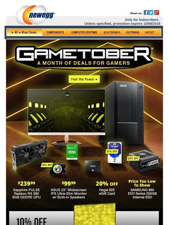 Newegg Email Newsletters Shop Sales Discounts And Coupon Codes Page 33