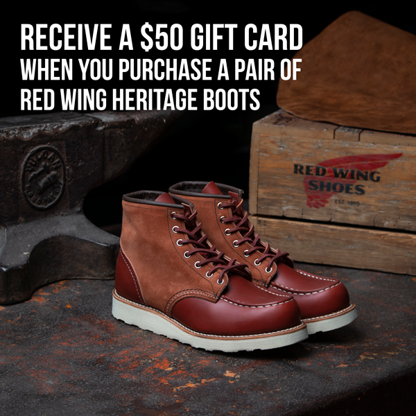 Bosabo 50 Gift With Purchase Red Wing Heritage Milled