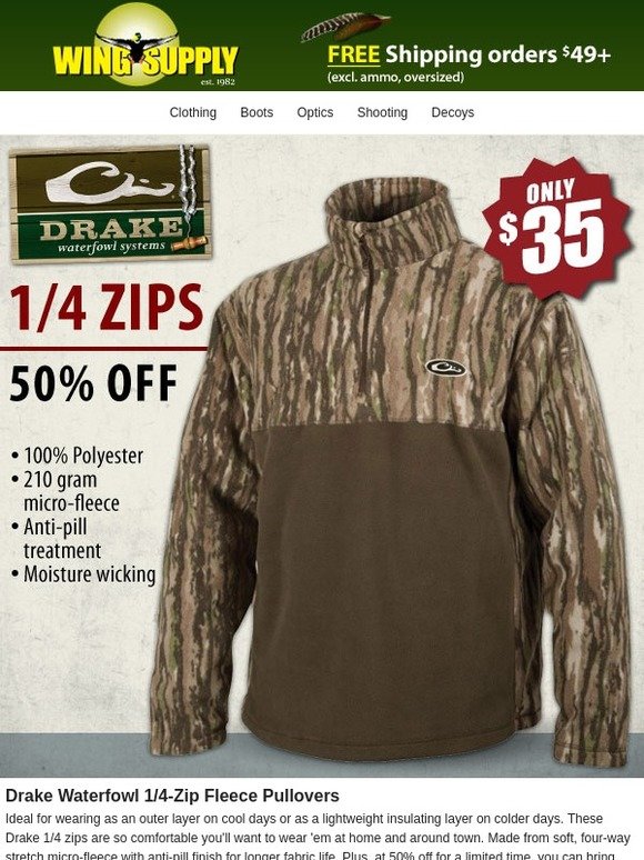 drake fleece pullover