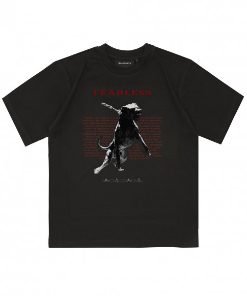 Straight T-Shirt Fearless Noir