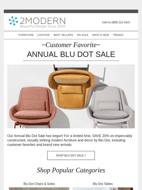 Blu Dot Annual Sale 10 New Designer Sales Start Now Milled