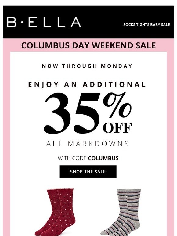 Shop the Columbus Day Sale